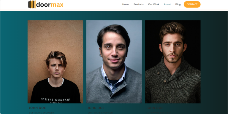 portfolio doormax.com about us page 3rd picture