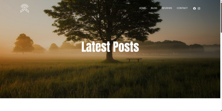 portfolio sklopka.com blog page hero section